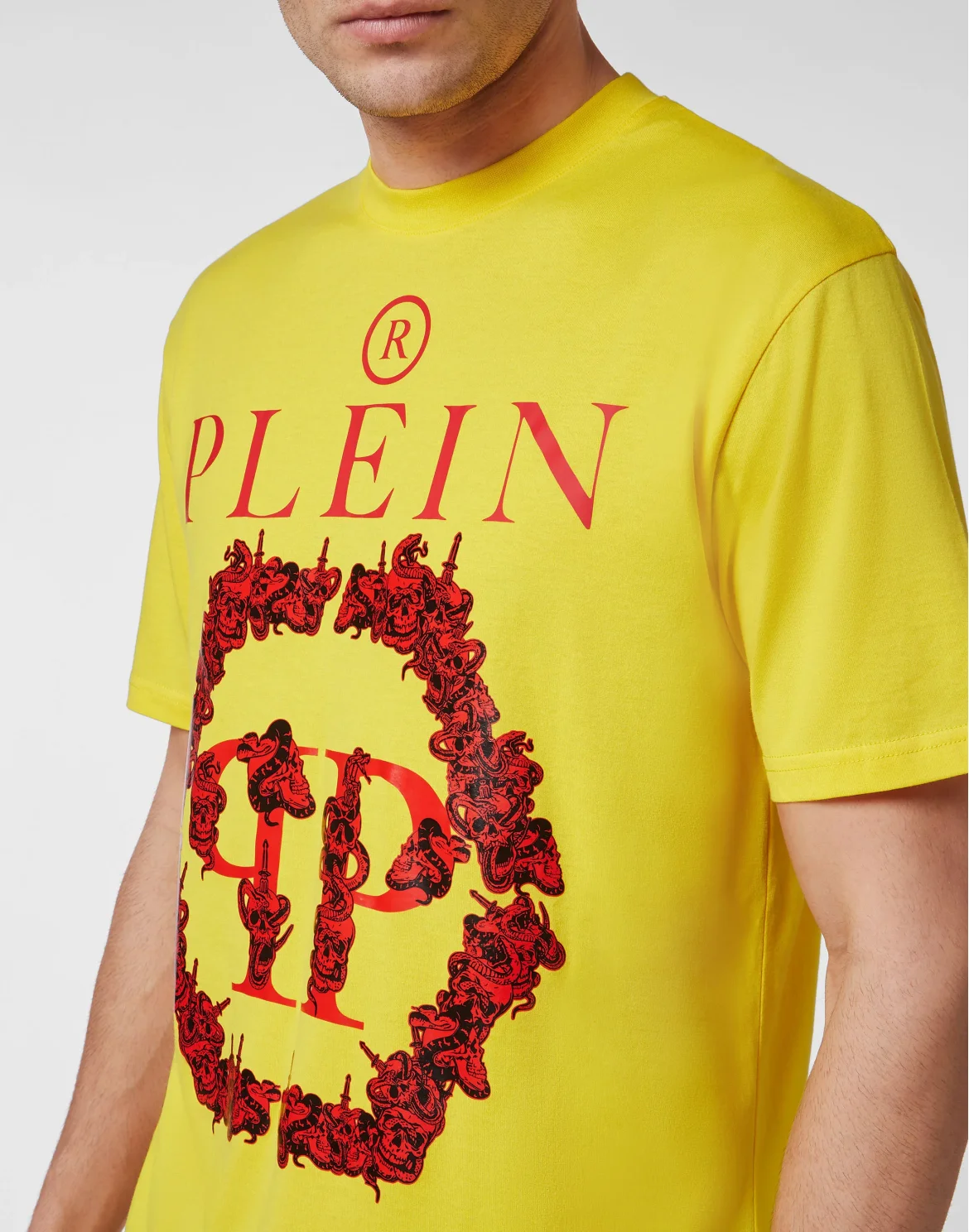 T-shirt Round Neck SS Philipp Plein TM, цвет: Желтый