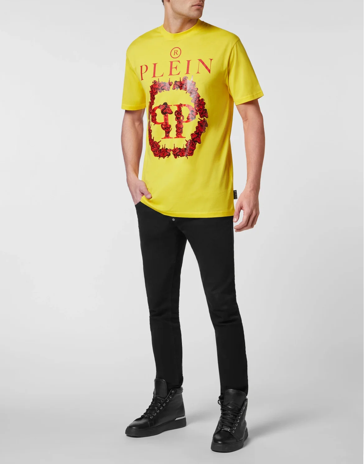 T-shirt Round Neck SS Philipp Plein TM, цвет: Желтый