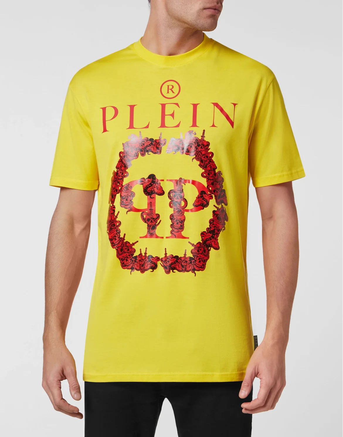 T-shirt Round Neck SS Philipp Plein TM, цвет: Желтый