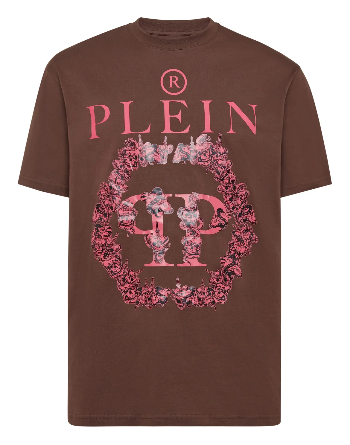 T-shirt Round Neck SS Philipp Plein TM, цвет: Коричневый
