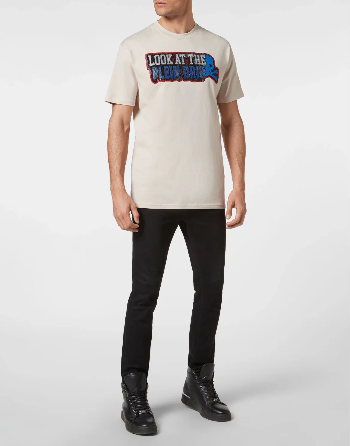 T-shirt Round Neck SS Stones, цвет: Бежевый
