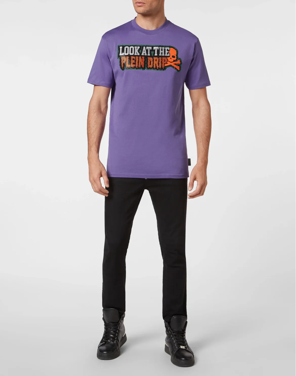 T-shirt Round Neck SS Stones, цвет: Фиолетовый