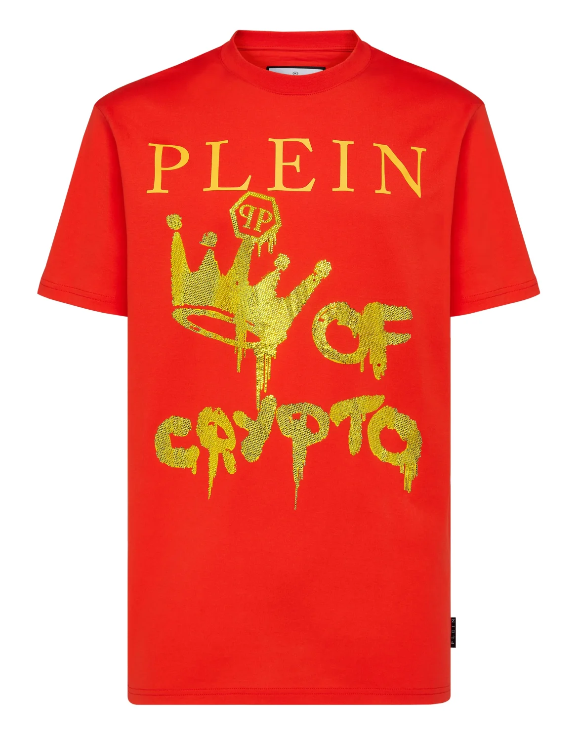 T-shirt Round Neck SS with Crystals, цвет: Желтый