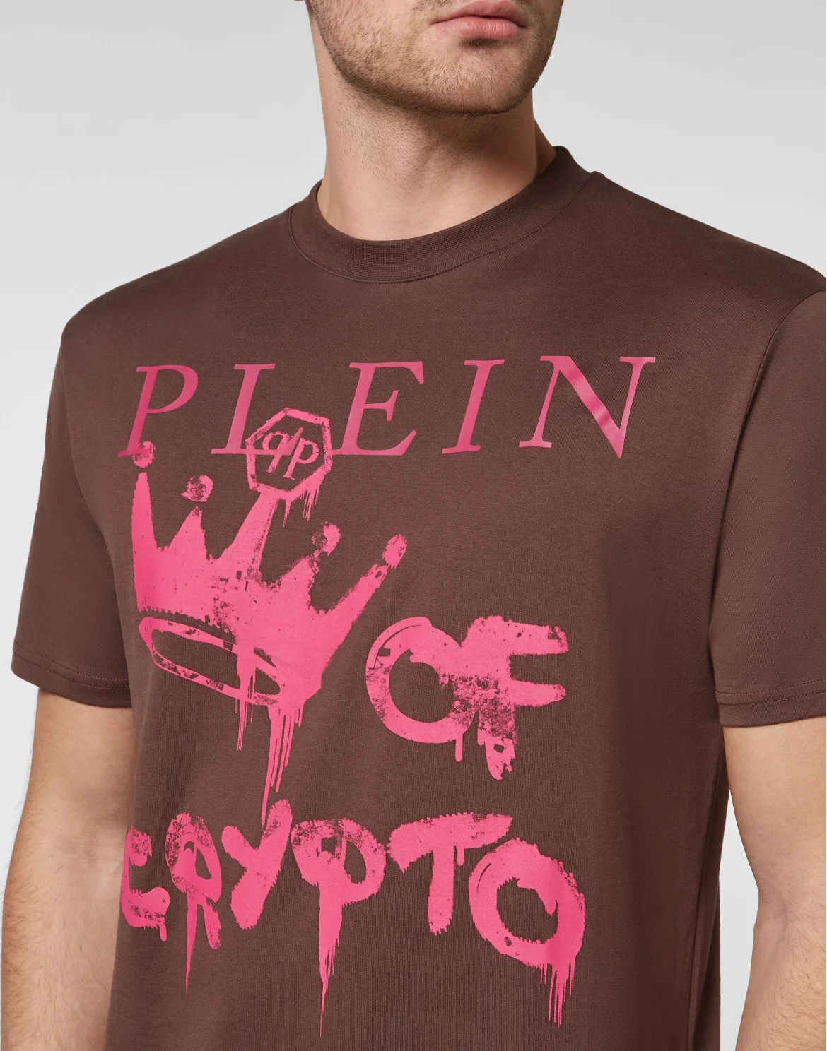 T-shirt Round Neck SS, цвет: Коричневый