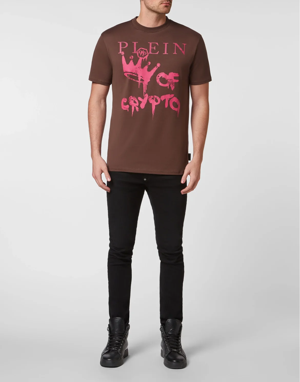 T-shirt Round Neck SS, цвет: Коричневый