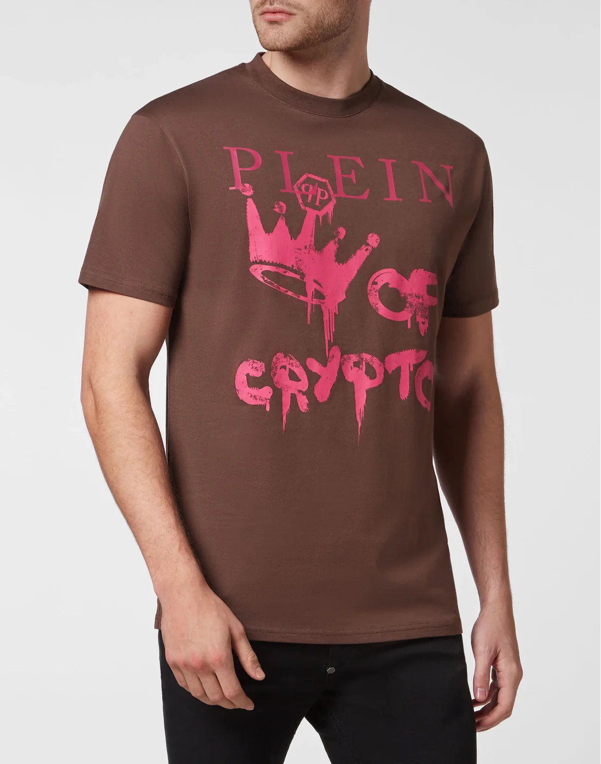 T-shirt Round Neck SS, цвет: Коричневый