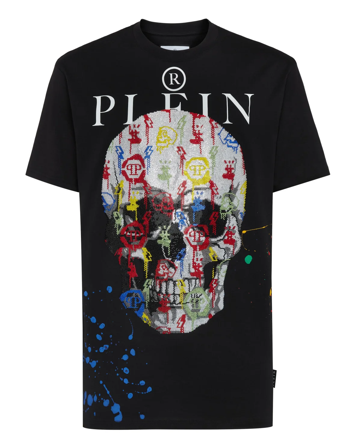 T-shirt Round Neck SS with Crystals, цвет: Черный
