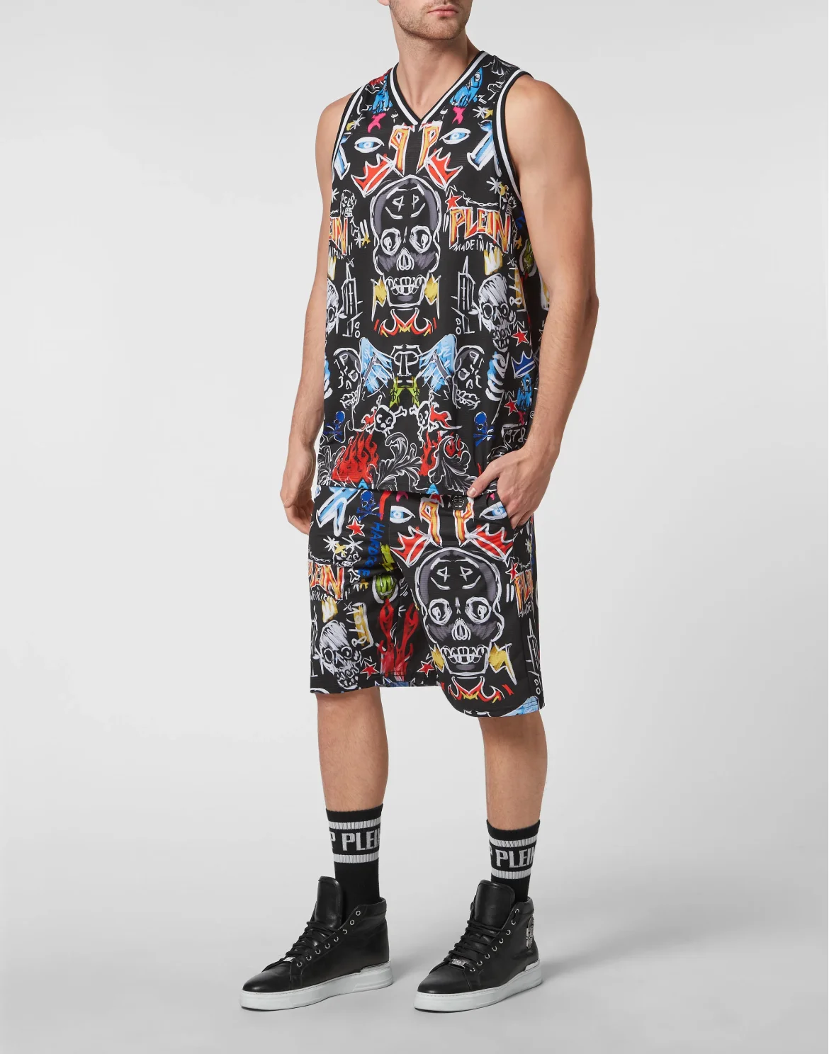 Basket Top Skull, цвет: Черный
