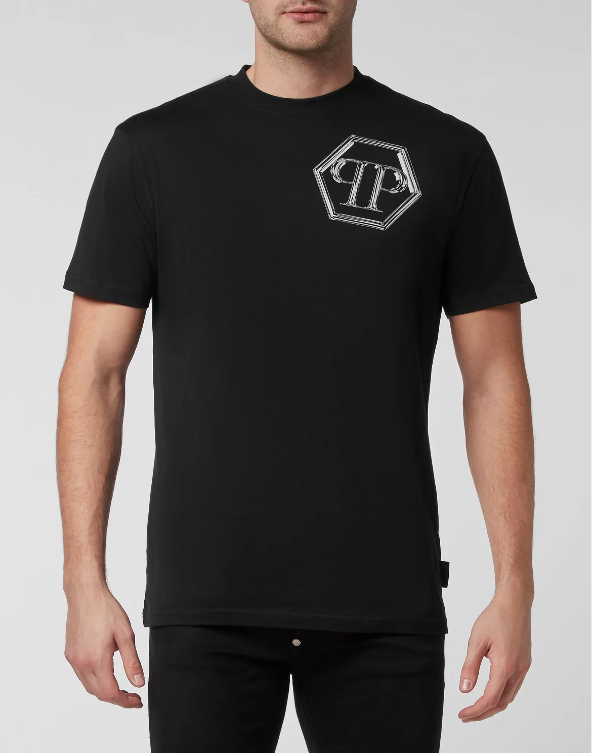 T-shirt Round Neck SS Hexagon, цвет: Черный