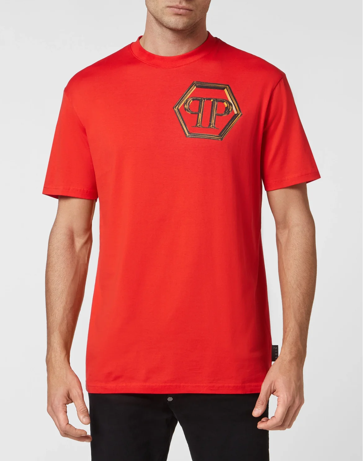 T-shirt Round Neck SS Hexagon, цвет: Красный