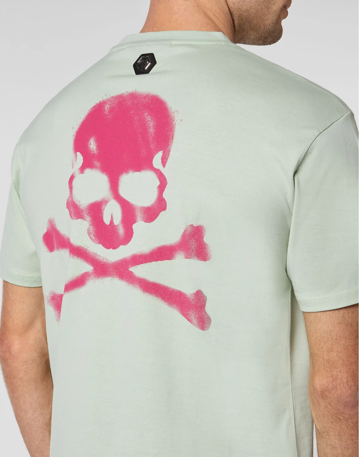 T-shirt Round Neck SS Skull, цвет: Зеленый