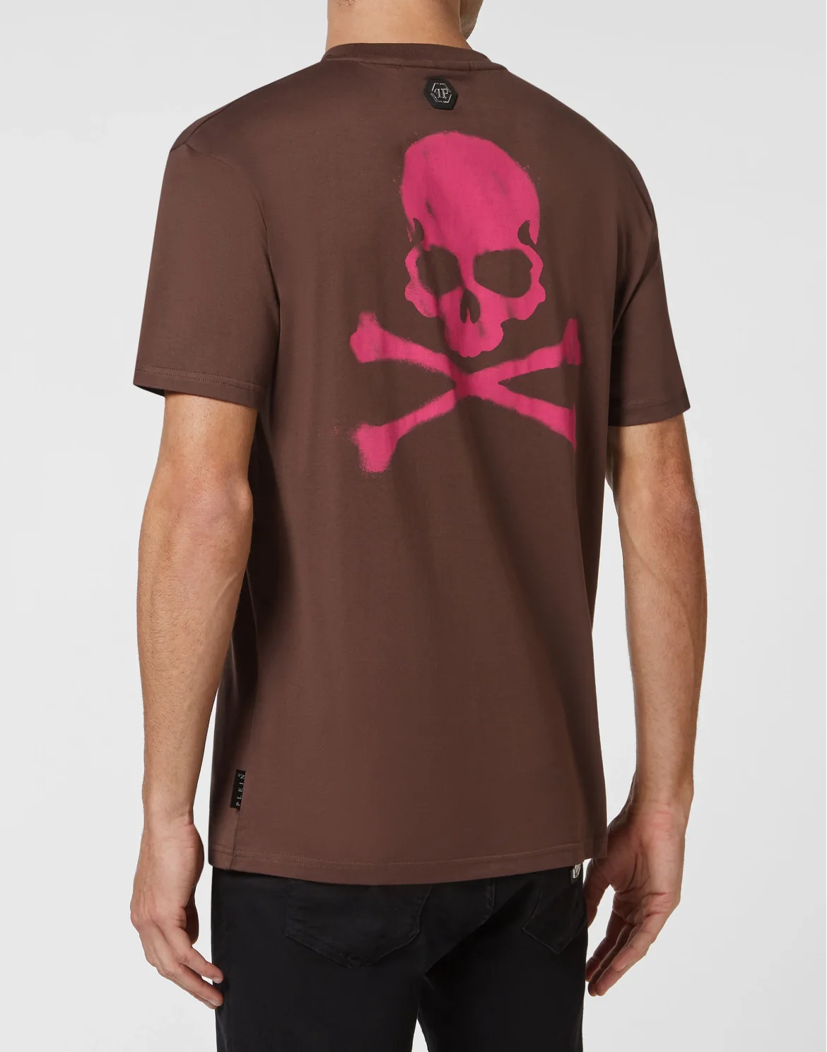 T-shirt Round Neck SS Skull, цвет: Коричневый