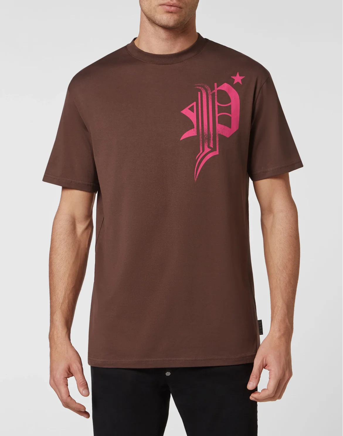 T-shirt Round Neck SS Skull, цвет: Коричневый