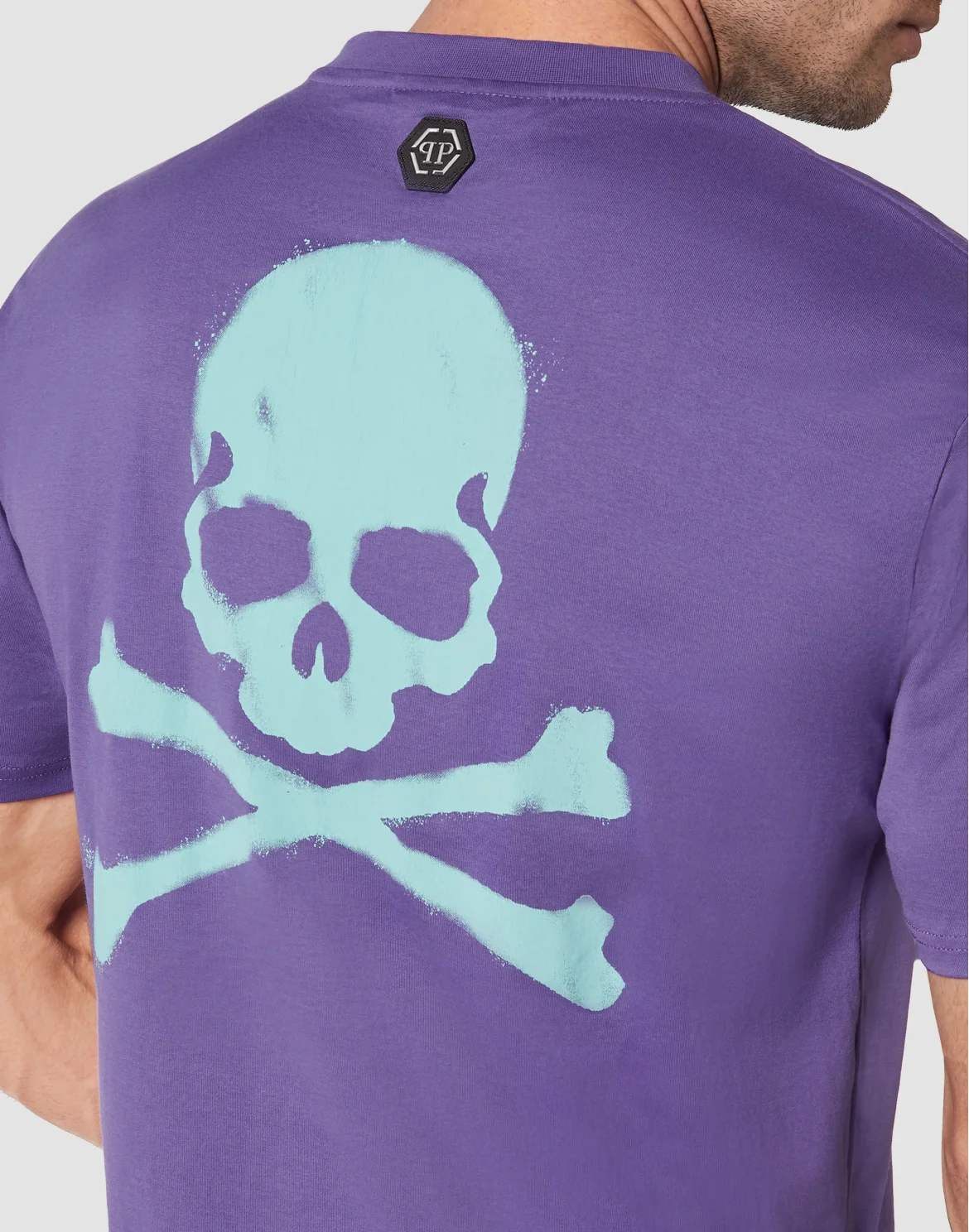 T-shirt Round Neck SS Skull, цвет: Фиолетовый