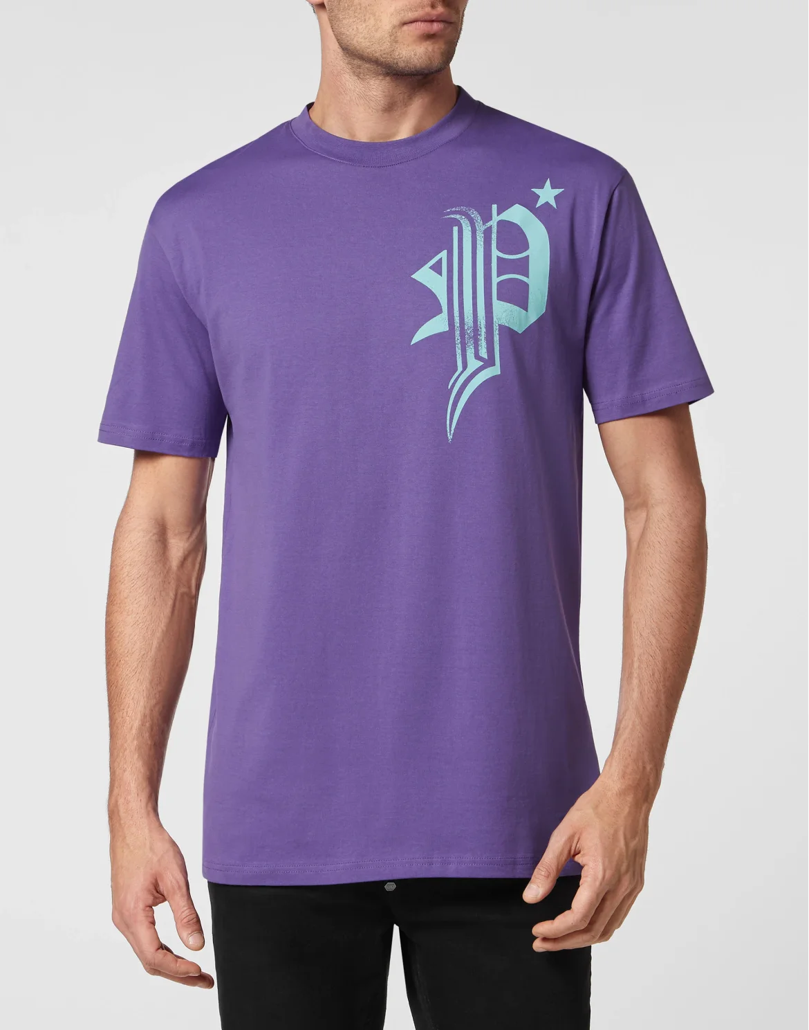 T-shirt Round Neck SS Skull, цвет: Фиолетовый