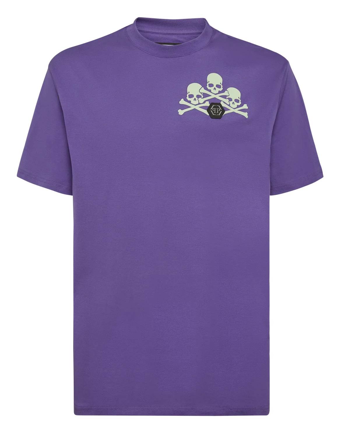 T-shirt Round Neck SS Skull, цвет: Фиолетовый