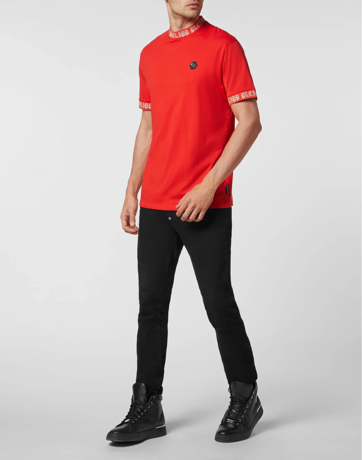 T-shirt Round Neck SS Philipp Plein TM, цвет: Красный