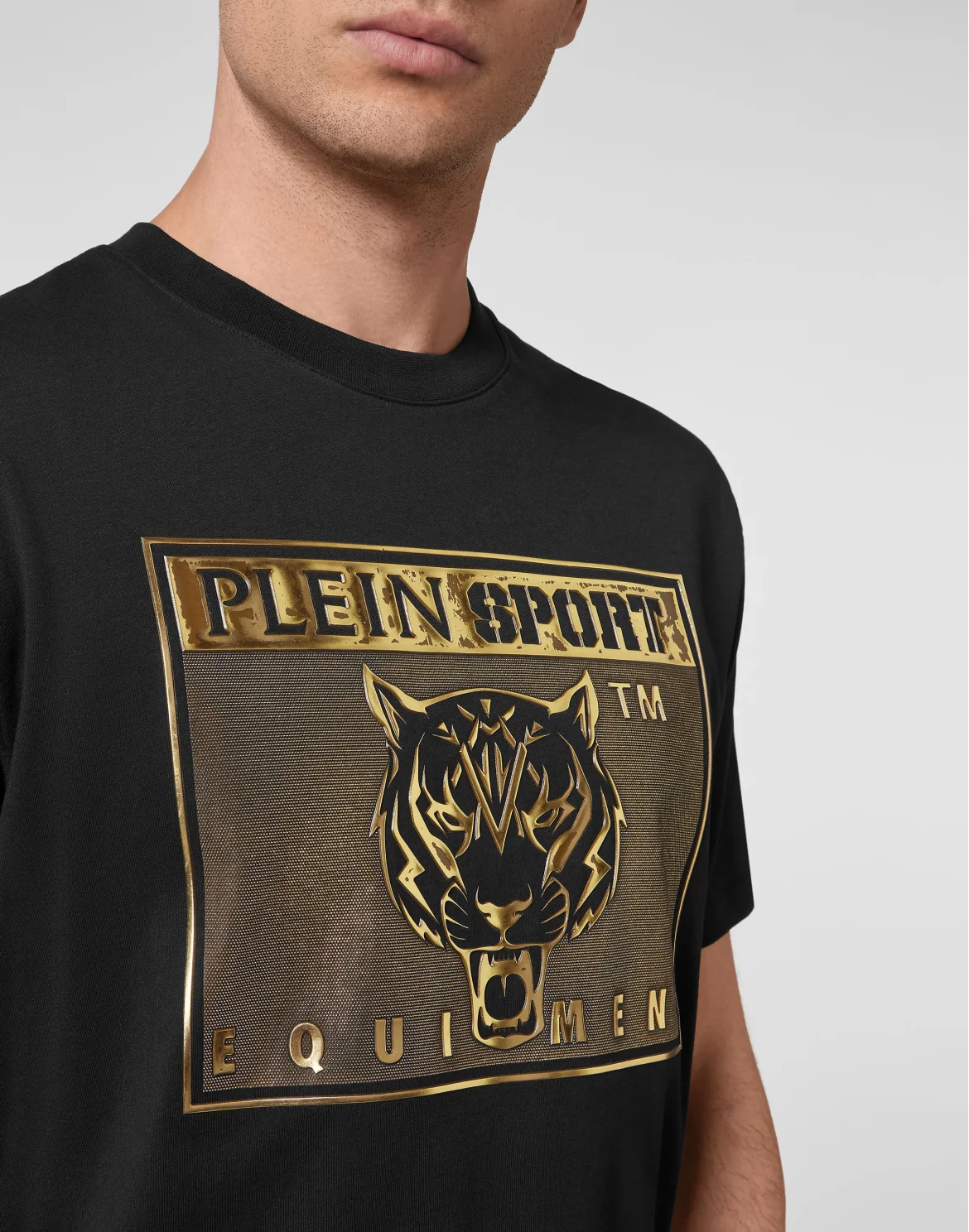 T-shirt Round Neck SS Statement, цвет: Черный