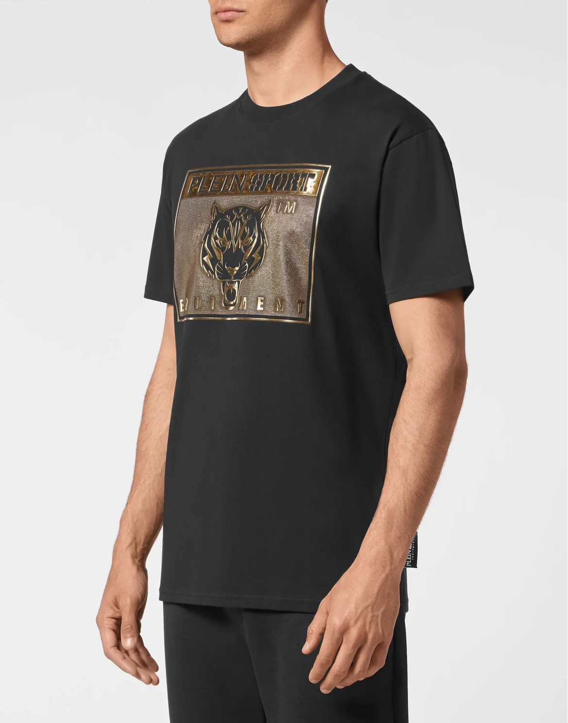 T-shirt Round Neck SS Statement, цвет: Черный