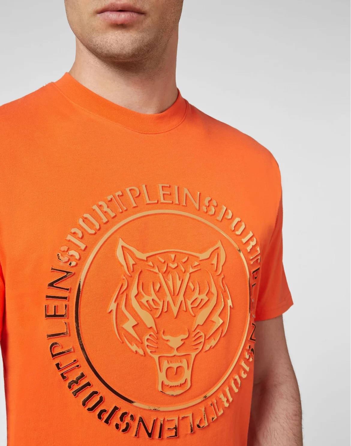 T-shirt Round Neck SS Tiger, цвет: Оранжевый