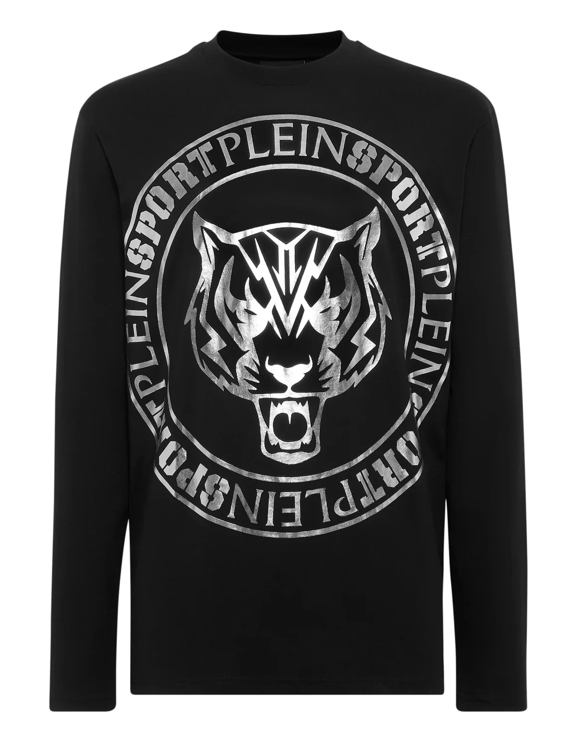 T-shirt Round Neck LS Tiger, цвет: Черный