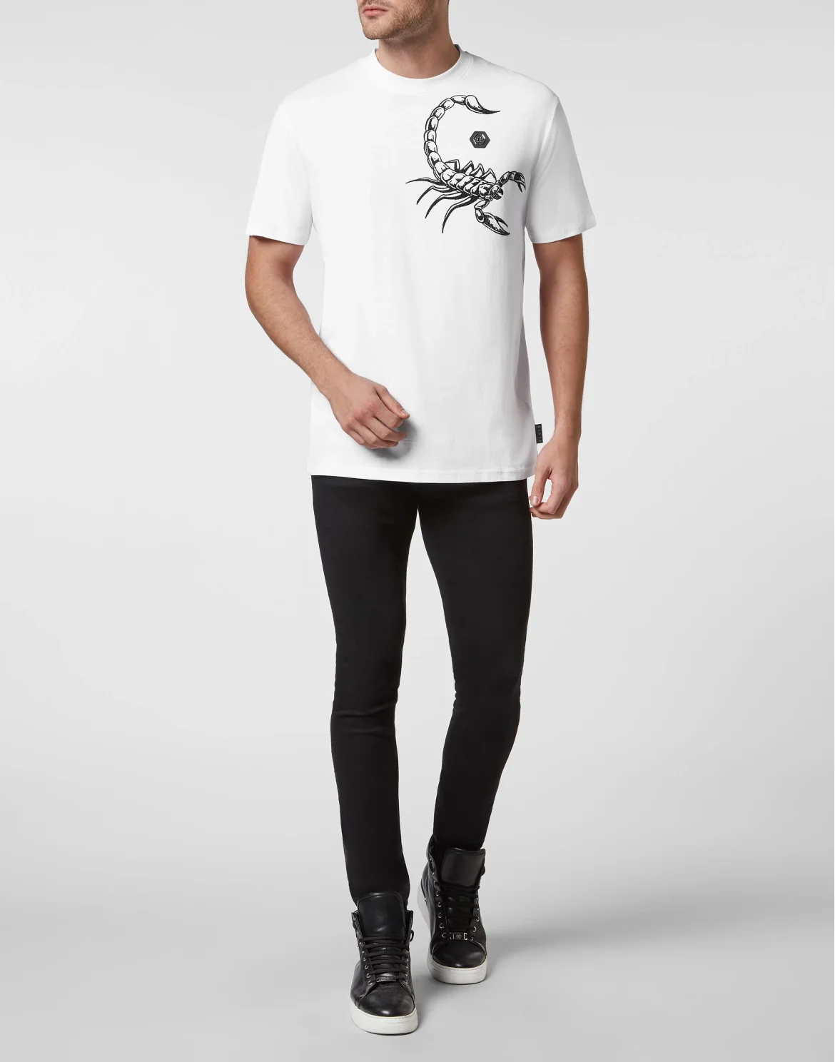 T-shirt Round Neck SS Scorpion, цвет: Белый