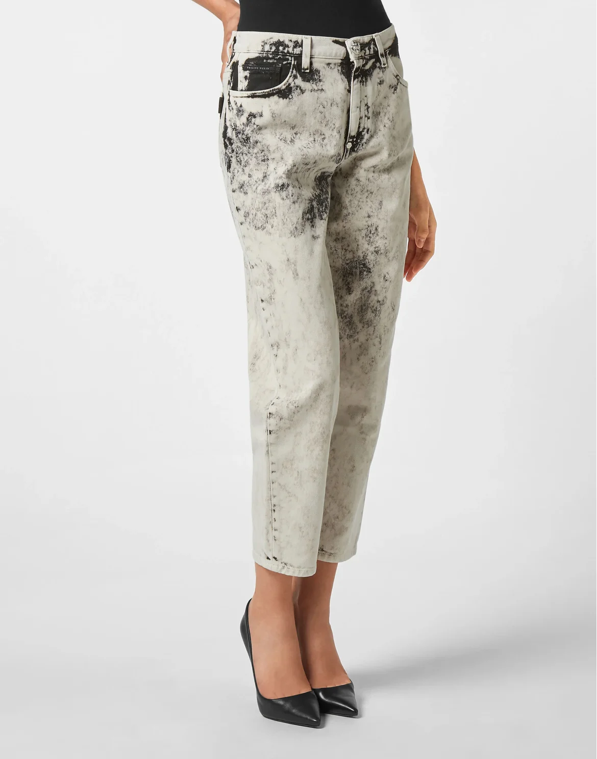 Denim Trousers Mom fit, цвет: Белый