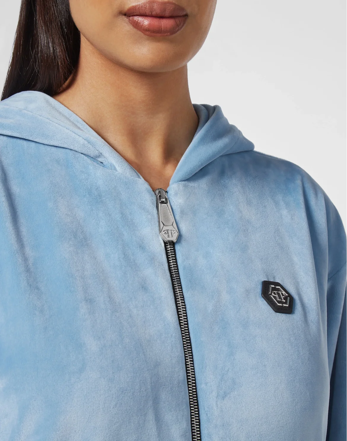 Hoodie Sweatjacket with Crystals, цвет: Синий