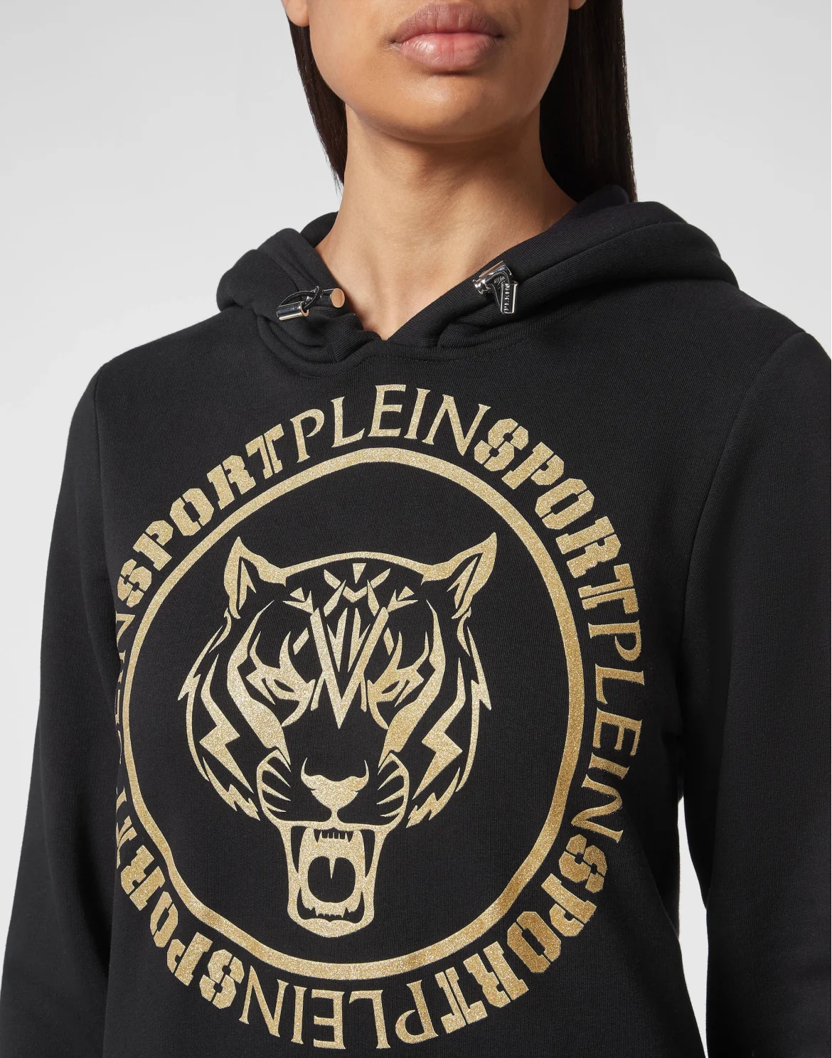 Hoodie Sweatshirt Tiger, цвет: Черный
