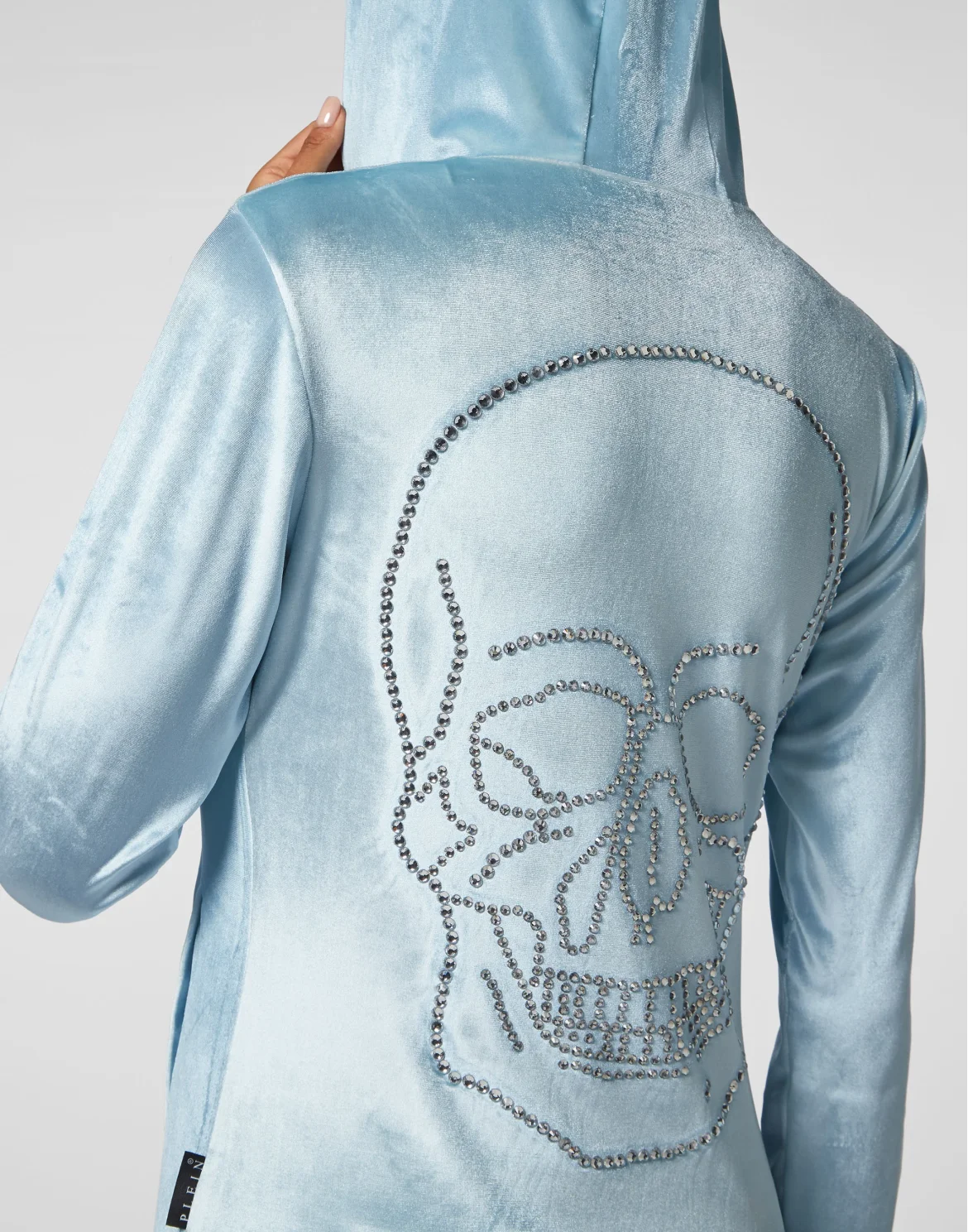 Tracksuit Hoodie/Trousers with Crystals, цвет: Голубой