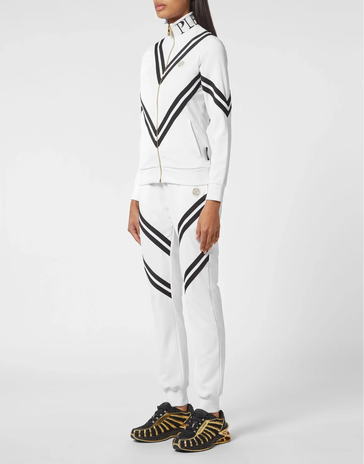 Jogging Set: Zip-up Jacket + pants Statement, цвет: Белый