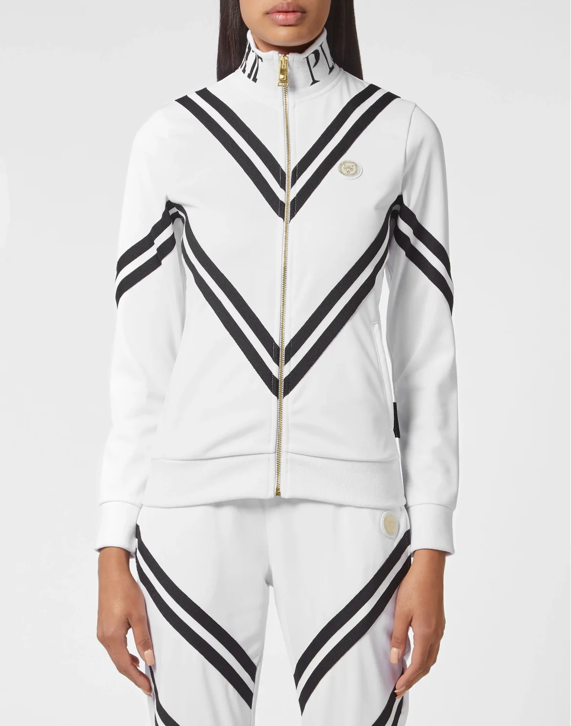 Jogging Set: Zip-up Jacket + pants Statement, цвет: Белый