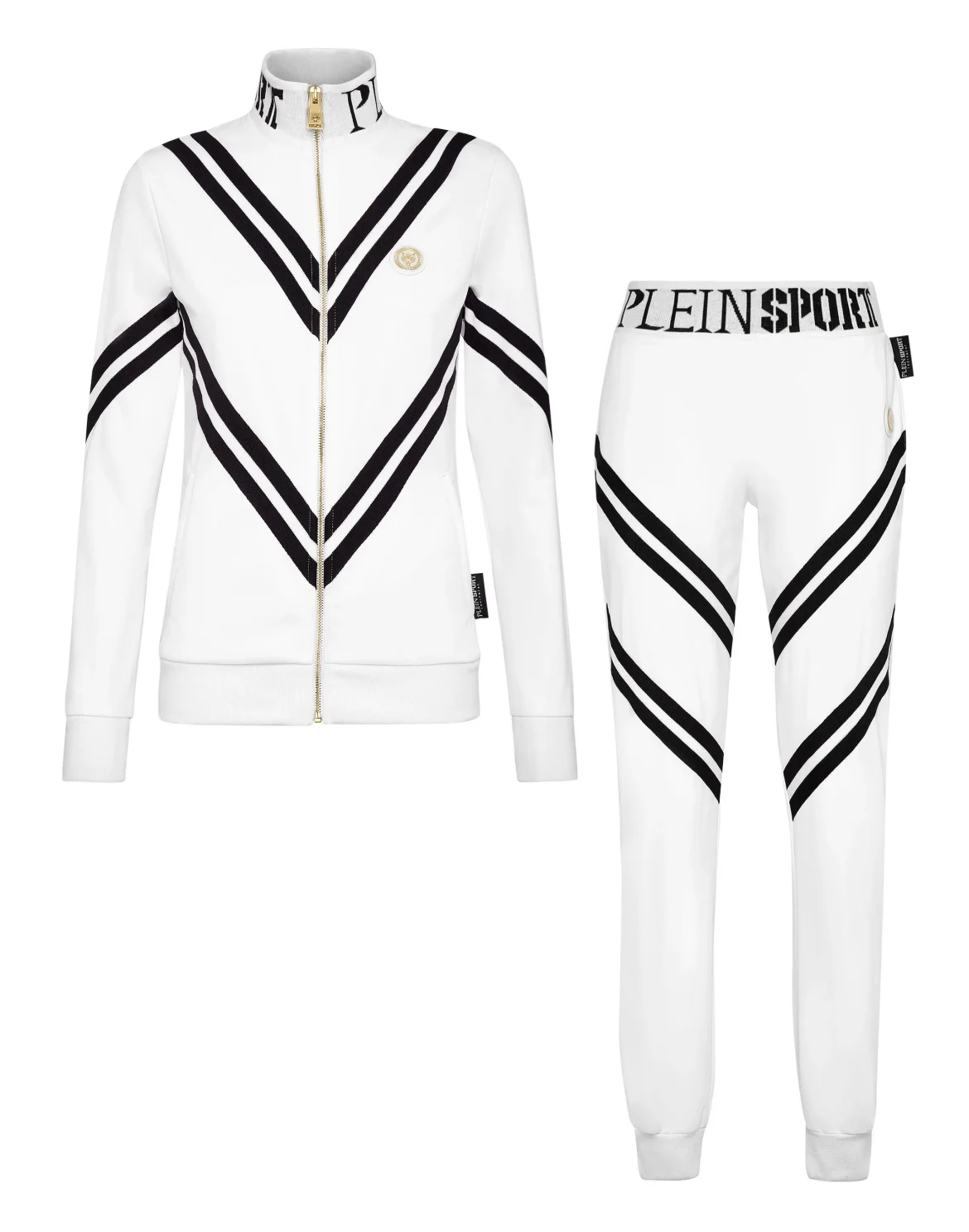 Jogging Set: Zip-up Jacket + pants Statement, цвет: Белый