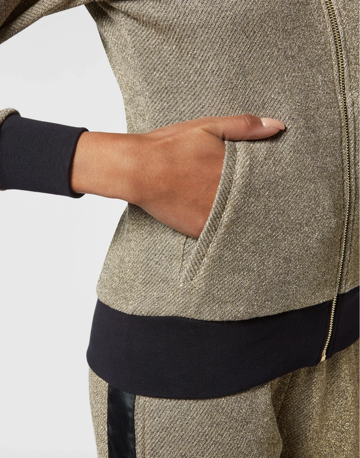 Jogging Set: Zip-up Jacket + pants Statement, цвет: Золотой