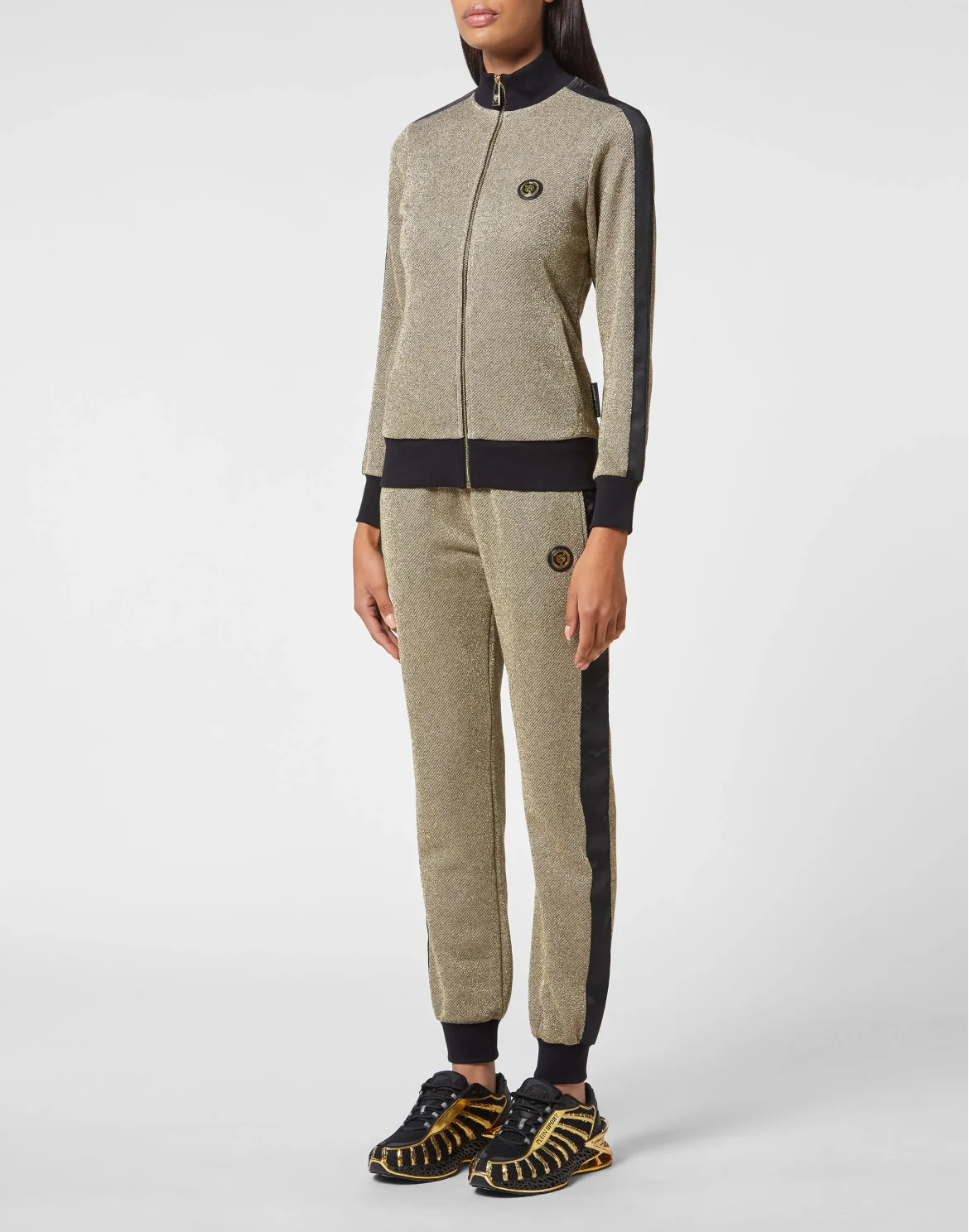 Jogging Set: Zip-up Jacket + pants Statement, цвет: Золотой