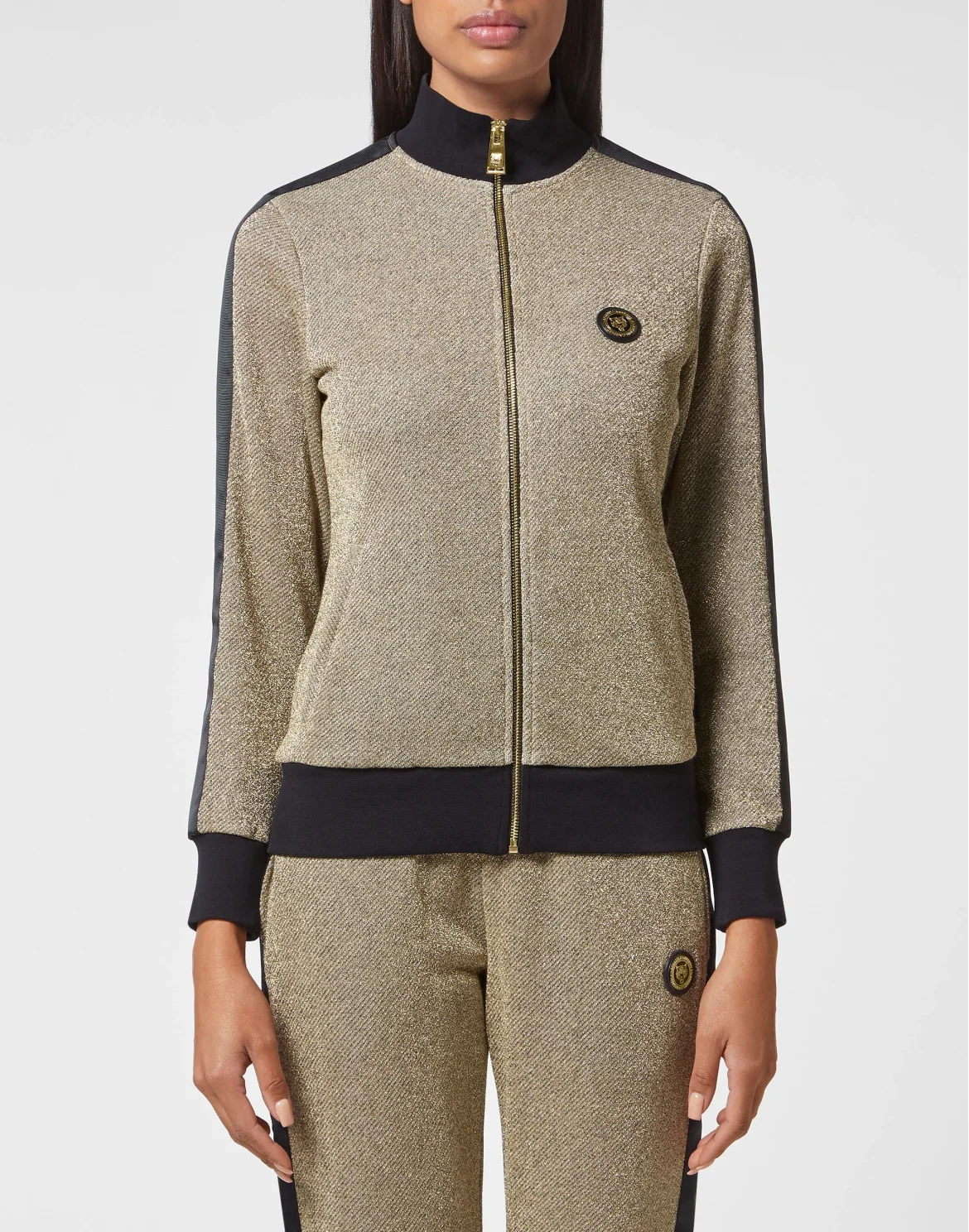 Jogging Set: Zip-up Jacket + pants Statement, цвет: Золотой