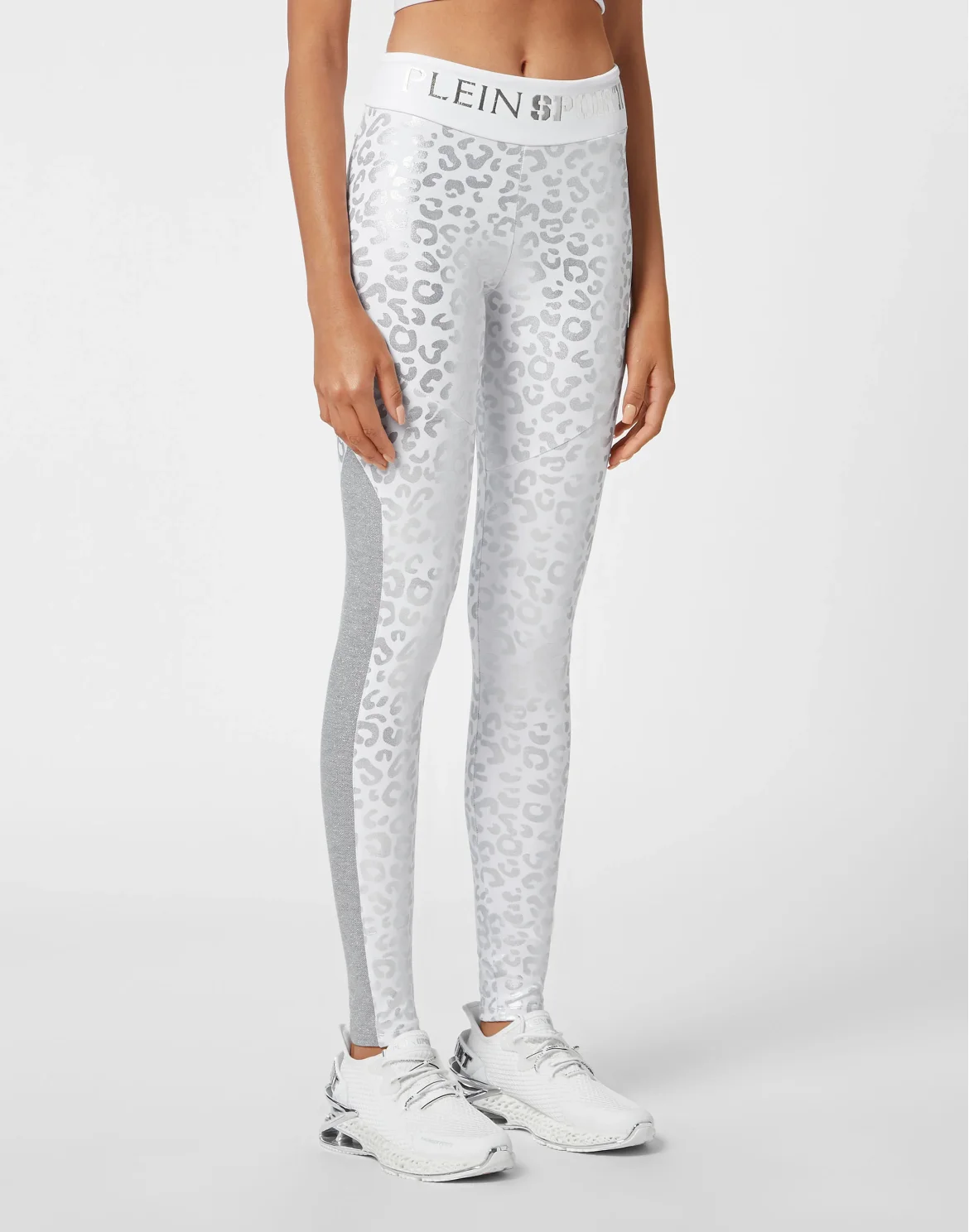 Jogging Leggings Leopard, цвет: Серебристый
