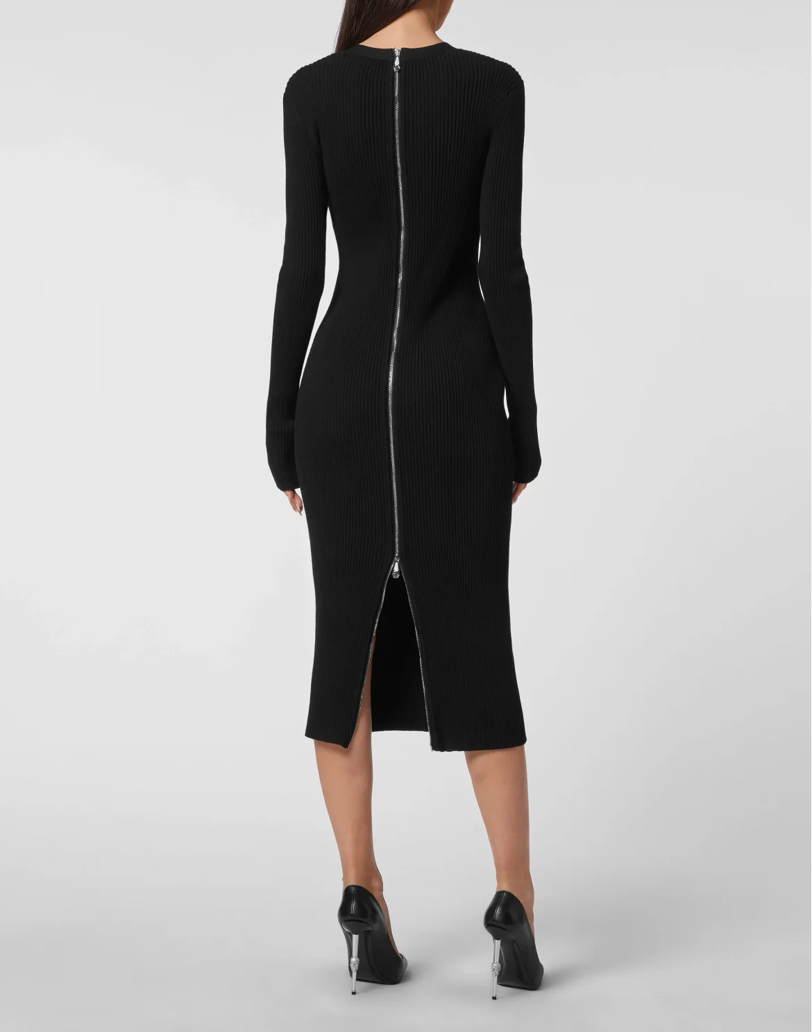 Knit Midi Dress Skull, цвет: Черный