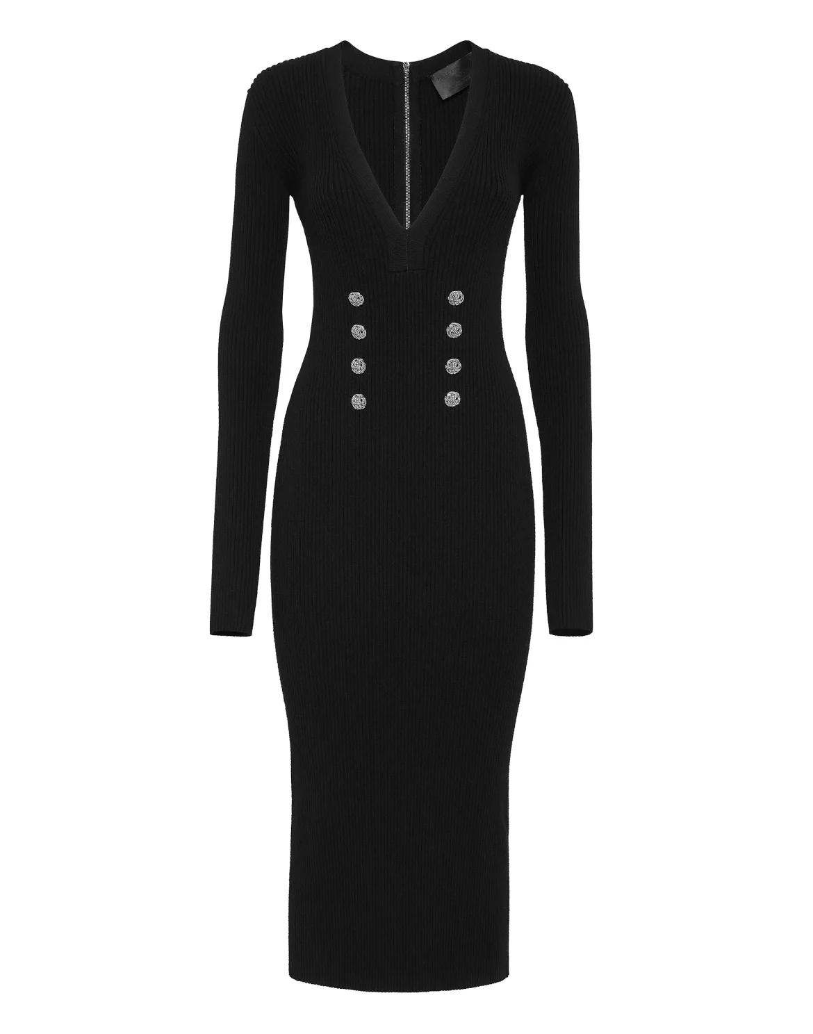 Knit Midi Dress Skull, цвет: Черный