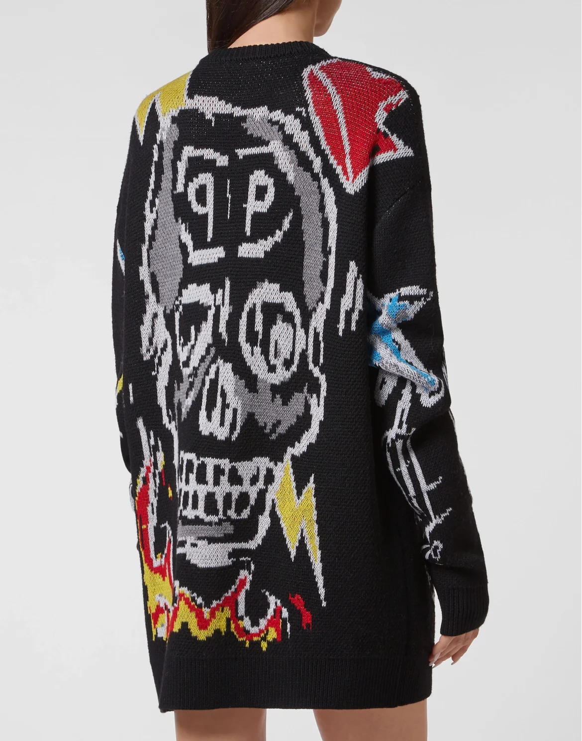 Pullover Round Neck LS Graffiti, цвет: Мультиколор