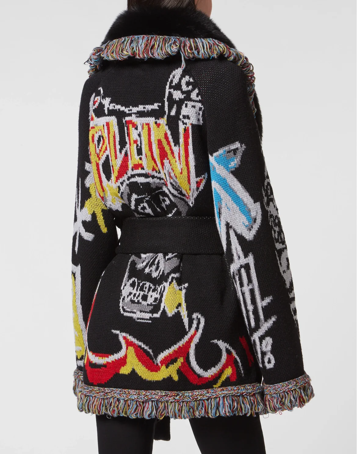 Cardigan Short Graffiti, цвет: Мультиколор