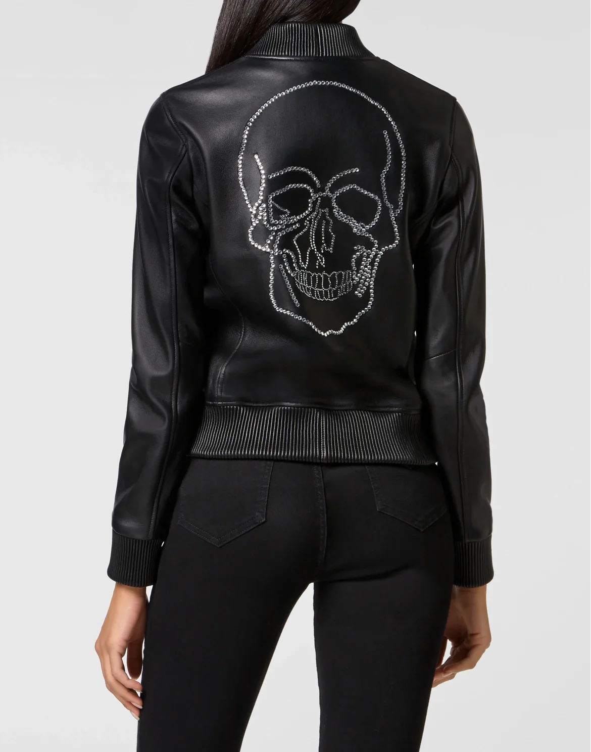 Leather Bomber, цвет: Черный