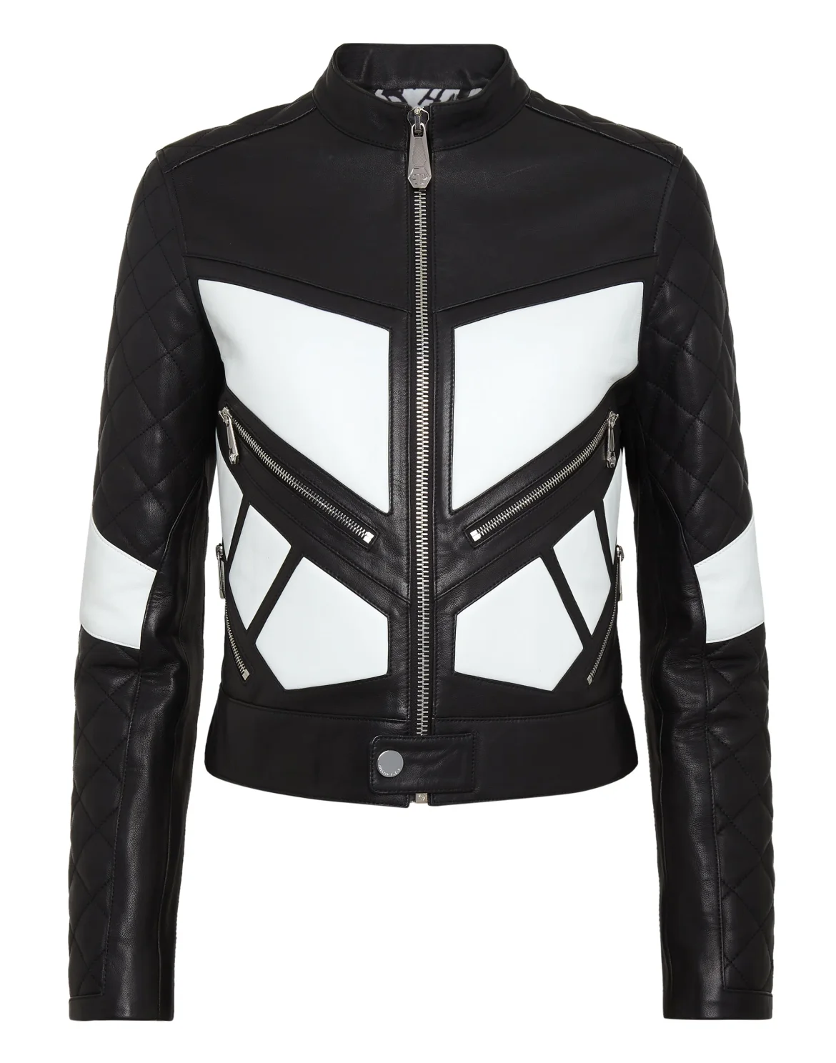 Leather Motorbiker Jacket, цвет: Мультиколор