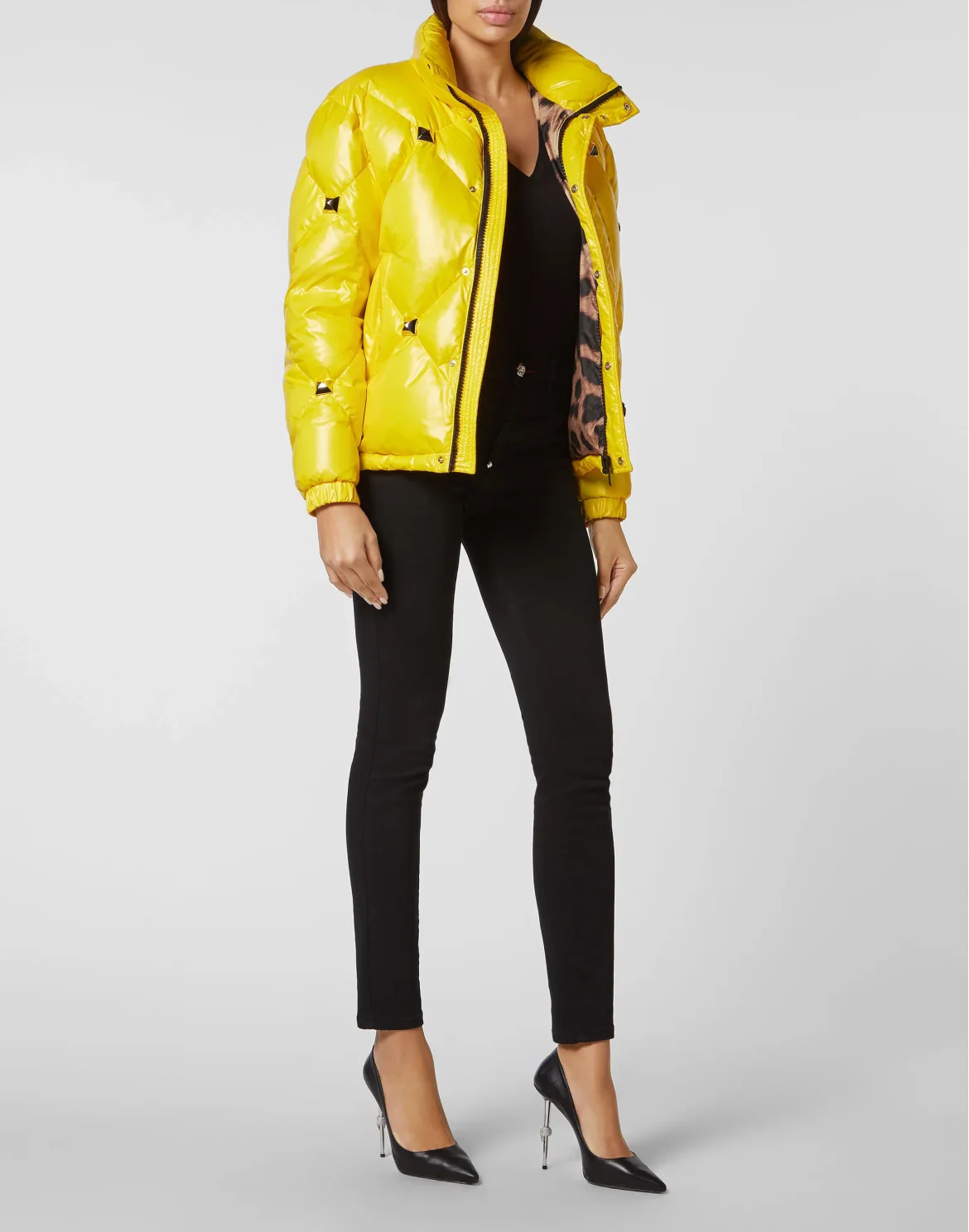 Short Puffer Jacket, цвет: Желтый