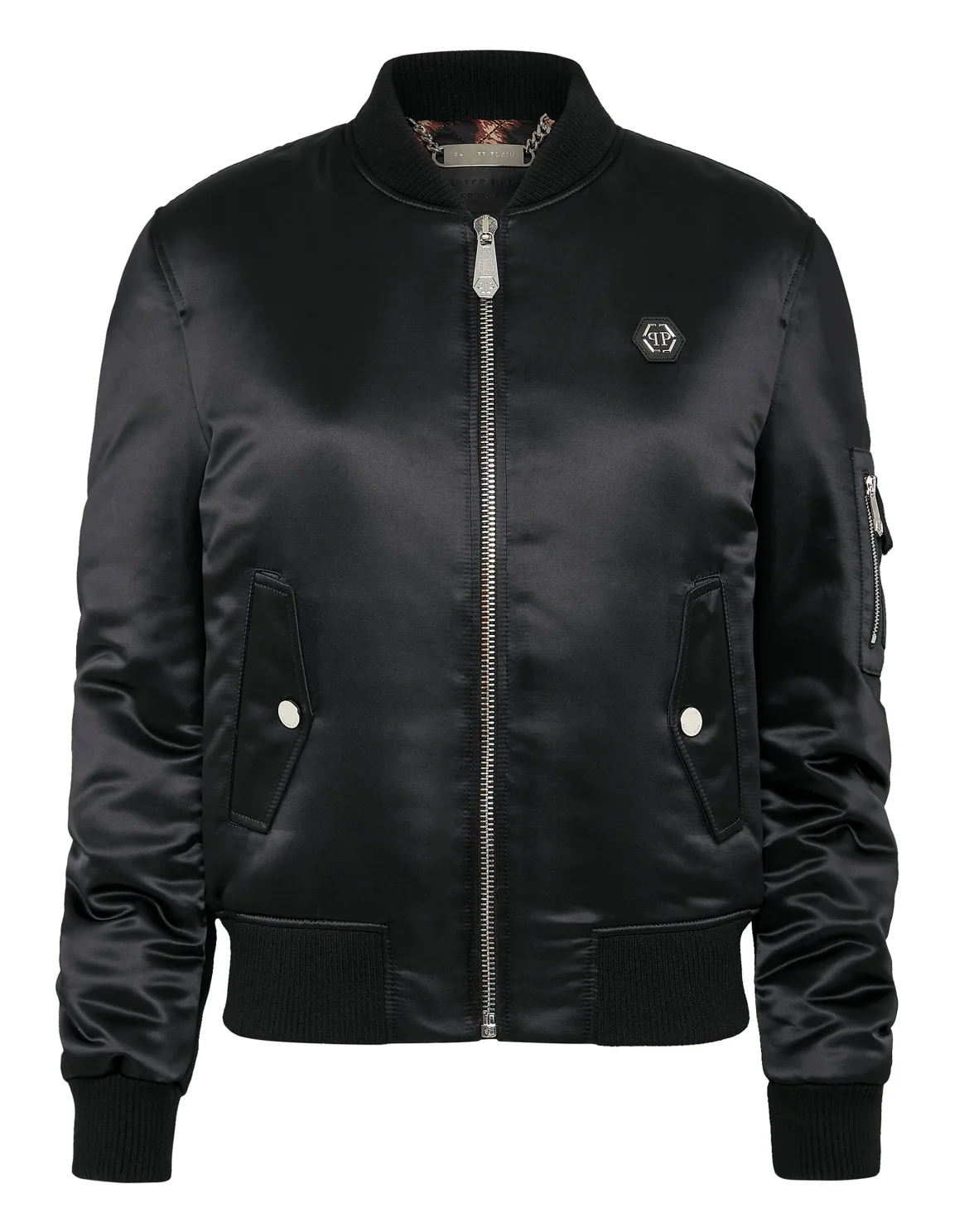 Nylon Bomber Oversize, цвет: Черный