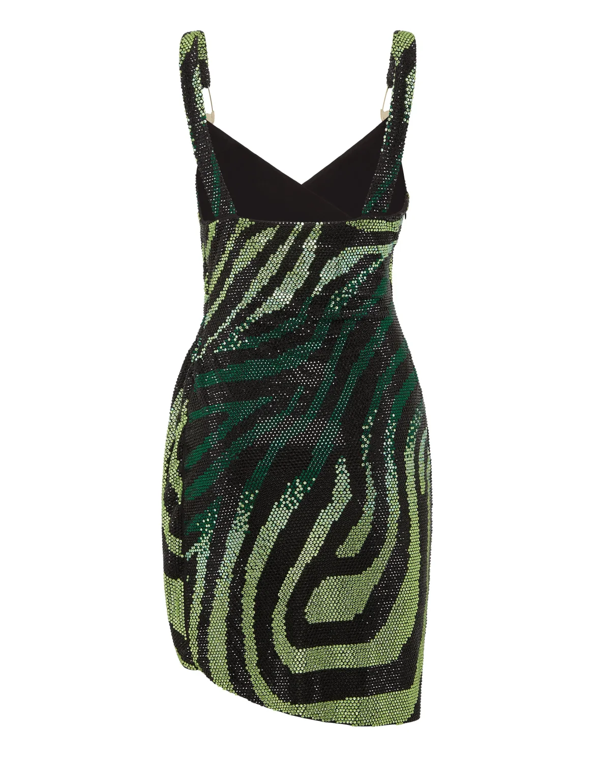Mini Dress with Crystals, цвет: Зеленый