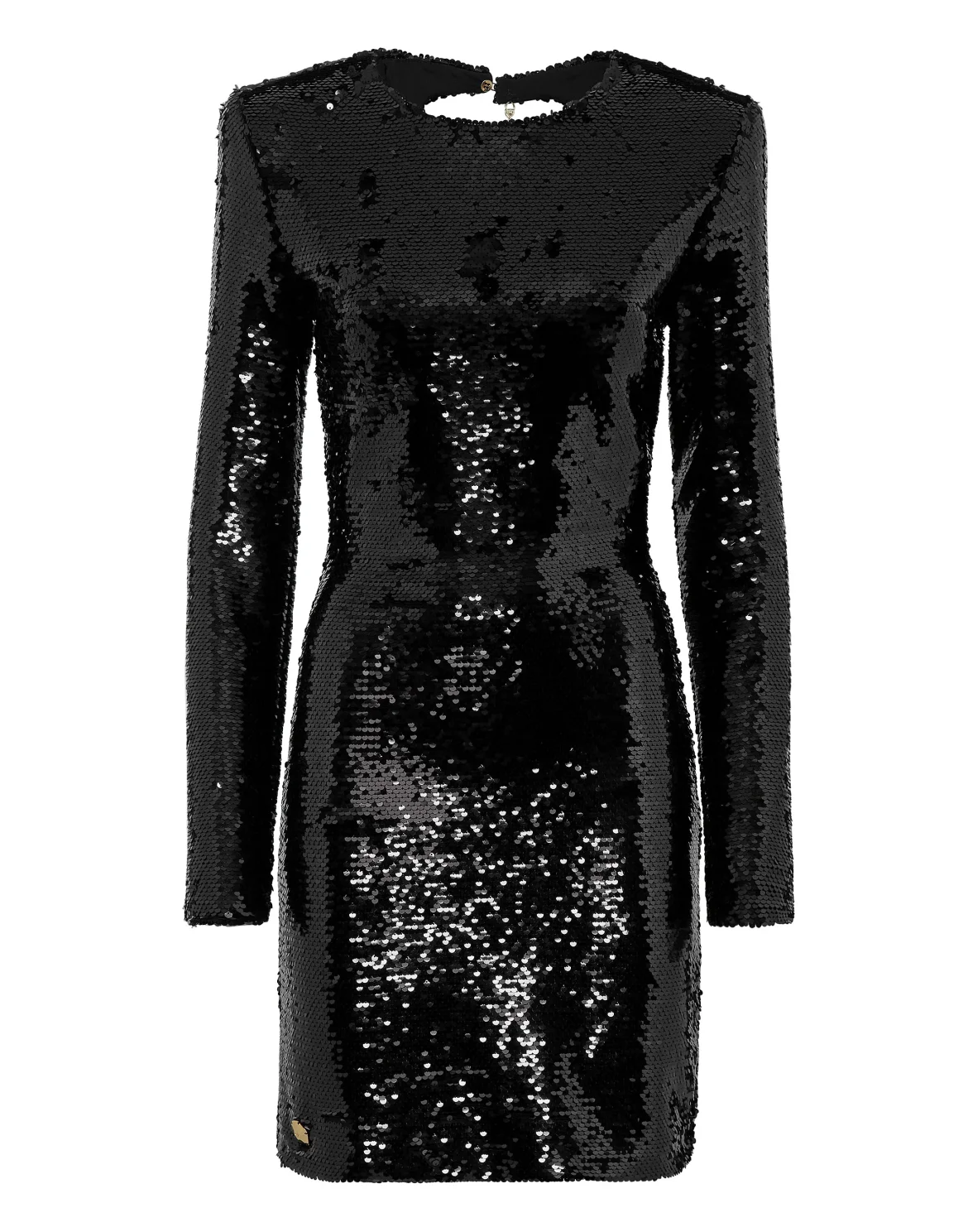 Mini Dress with Crystals, цвет: Черный