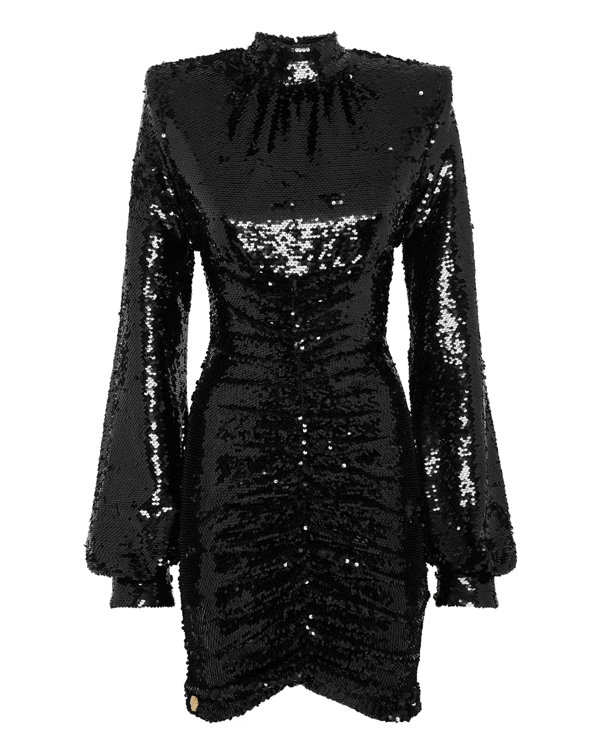 Midi Dress with Crystals, цвет: Черный