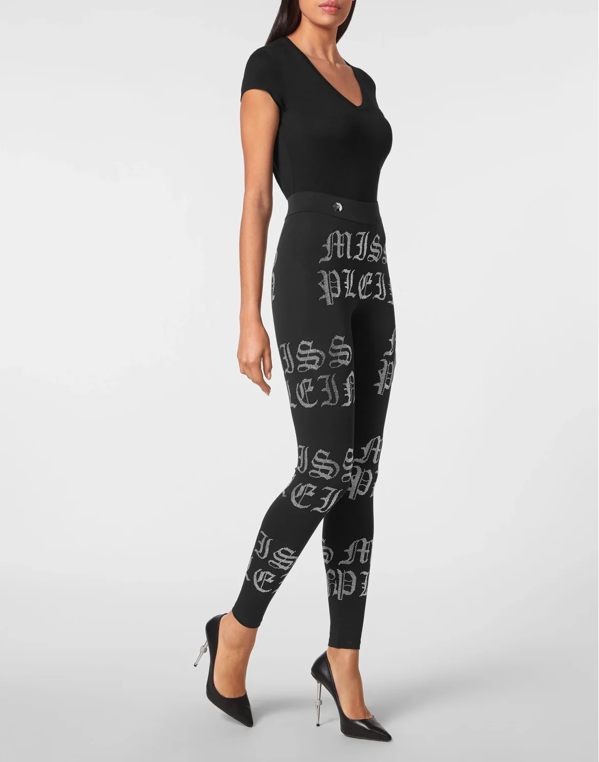 Leggings, цвет: Черный