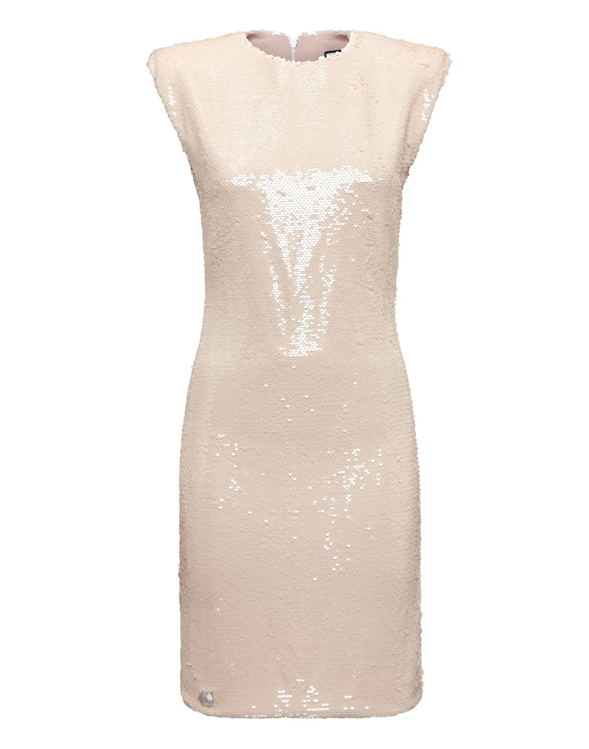 T-shirt Dress Sleeveless  with Crystals, цвет: Розовый